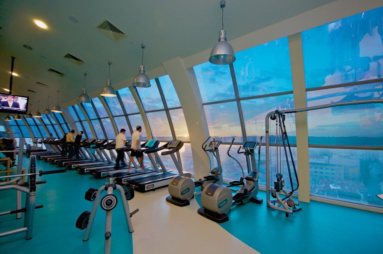 โรงแรมอีเซอพรีเมี่ยมแอนด์สปา บูยูกเชกเมเช สิ่งอำนวยความสะดวก รูปภาพ The gym at the 88th floor